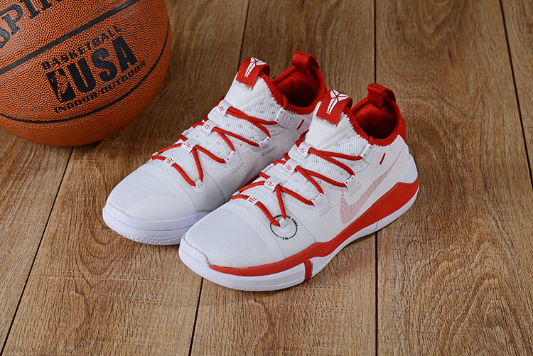 2019 Men Nike Kobe Bryant A.D EP White Red Shoes - Click Image to Close